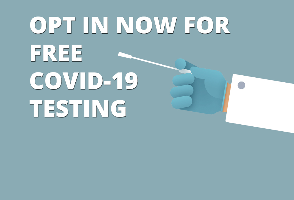 Inscrivez-vous maintenant pour le test COVID-19