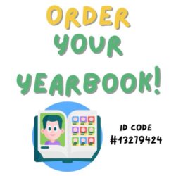 a art of yearbook photo and words that says order your yearbook