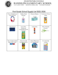 thumbnail of 1st Grade Supply List 2025-2026