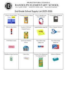 thumbnail of 2nd Grade Supply List 2025-2026
