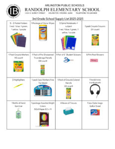 thumbnail of 3rd Grade Supply List 2025-2026
