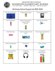 thumbnail of 4th Grade Supply List 2025-2026