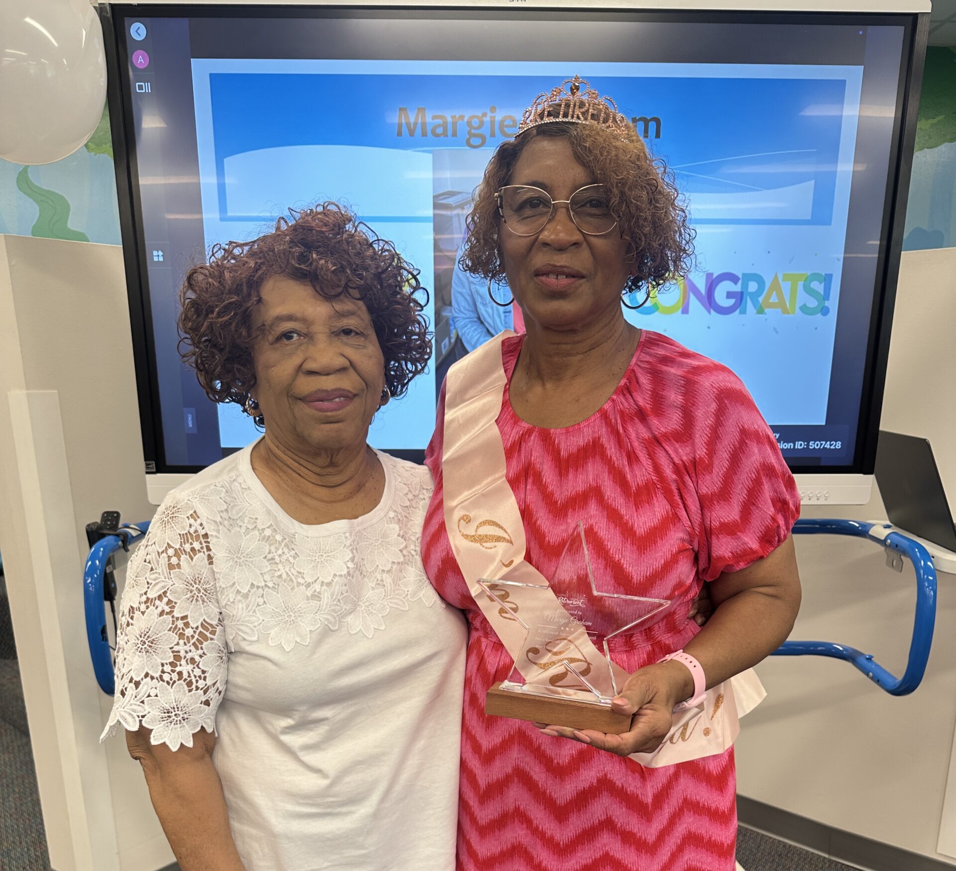Margie Graham with her mom